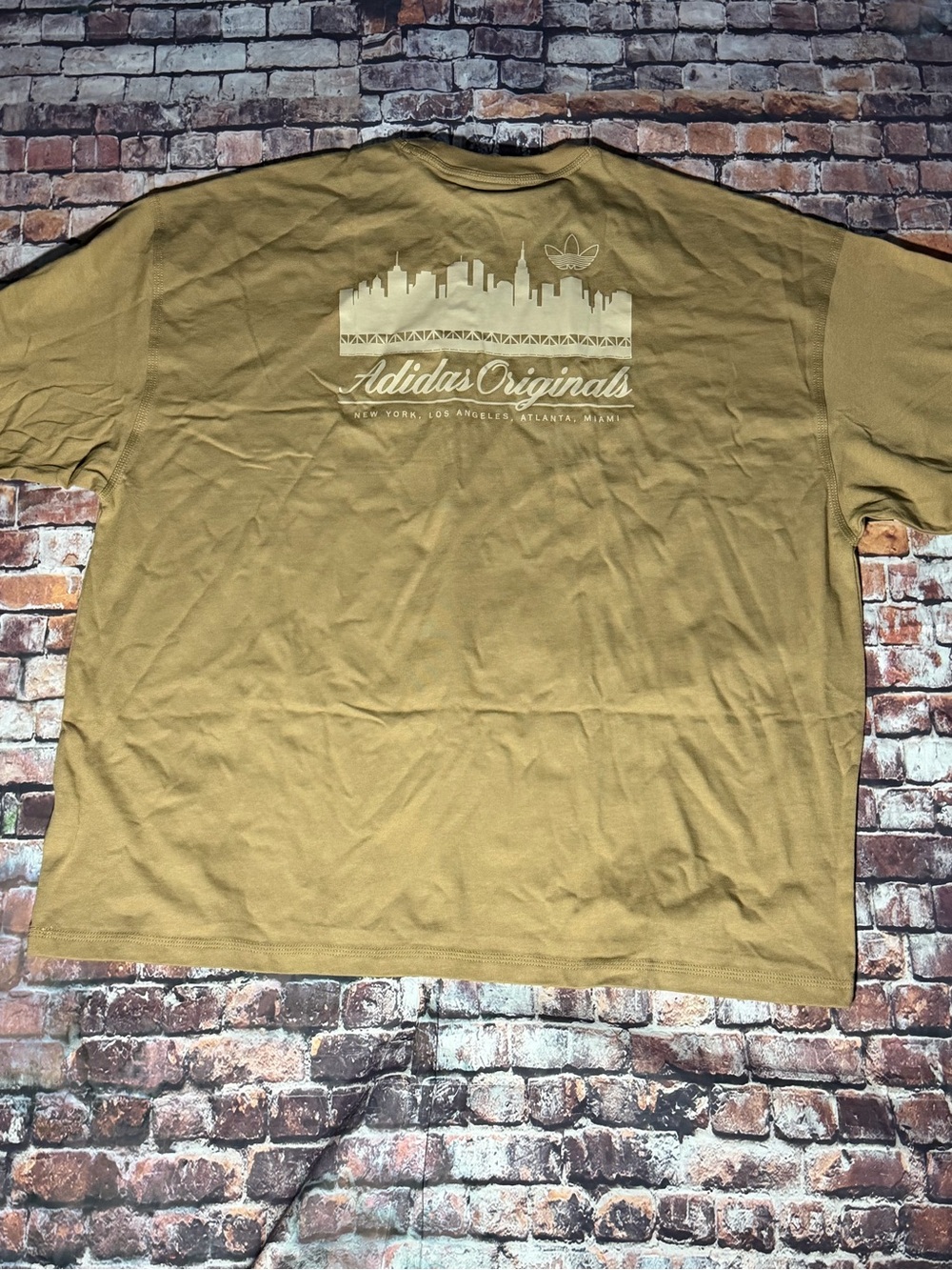 adidas Originals Tan Graphic Skyline Short Sleeve Tee